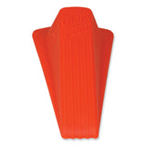 Master Caster® Giant Foot Doorstop, No-Slip Rubber Wedge, 3.5w x 6.75d x 2h, Safety Orange (MAS00965) Each