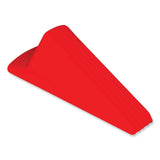 Master Caster® Giant Foot Doorstop, No-Slip Rubber Wedge, 3.5w x 6.75d x 2h, Safety Orange (MAS00965) Each