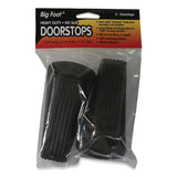 Master Caster® Big Foot Doorstop, No Slip Rubber Wedge, 2.25w x 4.75d x 1.25h, Brown, 2/Pack (MAS00971) Pack of 2