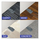 Master Caster® Big Foot Doorstop, No Slip Rubber Wedge, 2.25w x 4.75d x 1.25h, Gray (MAS00941) Each