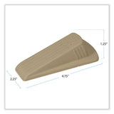 Master Caster® Big Foot Doorstop, No Slip Rubber Wedge, 2.25w x 4.75d x 1.25h, Beige (MAS00900) Each