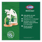 Clorox® Clorox Pro EcoClean Disinfecting Cleaner, Unscented, 32 oz Spray Bottle, 9/Carton (CLO60213CT) Case of 9
