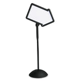 Safco® WriteWay Double-Sided Magnetic Dry Erase Standing Message Sign, Arrow, 64.25" Tall Black Stand, 25.5 x 17.75 White Face (SAF4173BL) Each