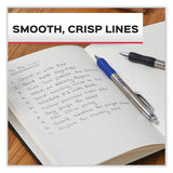 Paper Mate® Profile Ballpoint Pen, Retractable, Medium 1 mm, Blue Ink, Blue/Silver Barrel, 2/Pack (PAP2130519) Pack of 2