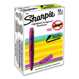 Sharpie® Pocket Style Highlighters, Fluorescent Pink Ink, Chisel Tip, Pink Barrel, Dozen (SAN27009) Dozen