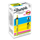 Sharpie® Retractable Highlighters, Fluorescent Yellow Ink, Chisel Tip, Yellow/Black Barrel, Dozen (SAN28025) 1 Dozen