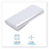 Boardwalk® Reclosable Food Storage Bags, 1 gal, 2.7 mil, 10.5" x 11", Clear, 250/Box (BWK1GALFZRBAG) Case of 250