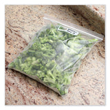 Boardwalk® Reclosable Food Storage Bags, 1 gal, 2.7 mil, 10.5" x 11", Clear, 250/Box (BWK1GALFZRBAG) Case of 250