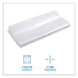 Boardwalk® Reclosable Food Storage Bags, 2 gal, 2.7 mil, 13" x 15", Clear, 100/Box (BWK2GALFZRBAG) Case of 100