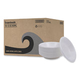 Boardwalk® Hi-Impact Plastic Dinnerware, Bowl, 10 to 12 oz, White, 1,000/Carton (BWKBOWLHIPS12WH) Case of 1000
