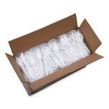 Boardwalk® Three-Piece Cutlery Kit, Fork/Knife/Teaspoon, Polypropylene, White, 250/Carton (BWKCOMBOKIT) Case of 250 Kits