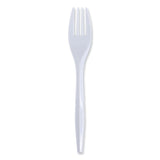 Boardwalk® Mediumweight Wrapped Polypropylene Cutlery, Fork, White, 1000/Carton (BWKFORKIW) Case of 1000
