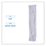 Boardwalk® Mediumweight Wrapped Polypropylene Cutlery, Fork, White, 1000/Carton (BWKFORKIW) Case of 1000