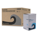 Boardwalk® Wrapped Jumbo Straws, 7.75", Plastic, White/Red Stripe, 400/Pack, 25 Packs/Carton (BWKJSTW775S24) Case of 10000