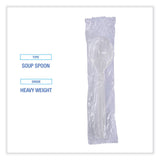 Boardwalk® Heavyweight Wrapped Polypropylene Cutlery, Soup Spoon, White, 1,000/Carton (BWKSSHWPPWIW) Case of 1000