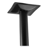 NPS® Cafe Table, 36w x 36d x 36h, Square Top/Round Base, Mahogany Top, Black Base, Ships in 1-3 Business Days (NPSCT33636RC1MY) Each