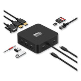 Adesso 11-in-1 USB-C Multi-Port TAA Compliant Docking Station, Black (ADEAUH4050) Each