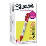 Sharpie® Permanent Paint Marker, Medium Bullet Tip, Red, Dozen (SAN2107613) 1 Dozen