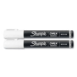 Sharpie® Wet-Erase Chalk Marker, Medium Bullet Tip, White, 2/Pack (SAN2103010) Pack Of 4