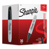 Sharpie® Chisel Tip Permanent Marker, Broad Chisel Tip, Black, 36/Pack (SAN2083007) Pack of 36