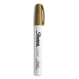 Sharpie® Permanent Paint Marker, Medium Bullet Tip, Gold (SAN35559) Each