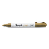 Sharpie® Permanent Paint Marker, Medium Bullet Tip, Gold (SAN35559) Each