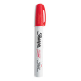 Sharpie® Permanent Paint Marker, Medium Bullet Tip, Red (SAN35550) Each