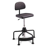Safco® Task Master Economy Industrial Chair, Supports Up to 250 lb, 17" to 35" Seat Height, Black (SAF5117) Each