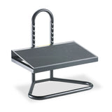 Safco® Task Master Adjustable Height Footrest, 20w x 12d x 5.5 to 15h, Black (SAF5124) Each