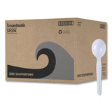 Boardwalk® Heavyweight Polystyrene Cutlery, Soup Spoon, White, 1000/Carton (BWKSOUPHWPSWH) Case of 1000