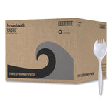 Mediumweight Wrapped Polypropylene Cutlery, Spork, White, 1,000/Carton (BWKSPRKMWPPWIW) Case of 1000