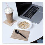 Boardwalk® Heavyweight Wrapped Polypropylene Cutlery, Soup Spoon, Black, 1,000/Carton (BWKSSHWPPBIW) Case of 1000