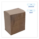 1/4-Fold Lunch Napkins, 1-Ply, 13 x 10, Kraft, 500/Pack, 12 Packs/Carton (BWK8323K) Case of 6,000