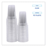 Boardwalk® Clear Plastic Cold Cups, 9 oz, PET, 50 Cups/Sleeve, 20 Sleeves/Carton (BWKPET9) Case of 1000