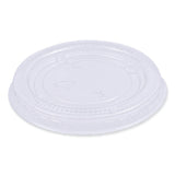 Boardwalk® Souffle/Portion Cup Lids, Fits 1.5 oz and 2 oz Portion Cups, Clear, 2,500/Carton (BWKPRTLID2) Case of 1000