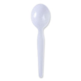 Boardwalk® Heavyweight Polystyrene Cutlery, Soup Spoon, White, 1000/Carton (BWKSOUPHWPSWH) Case of 1000