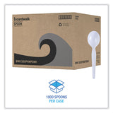 Boardwalk® Heavyweight Polystyrene Cutlery, Soup Spoon, White, 1000/Carton (BWKSOUPHWPSWH) Case of 1000