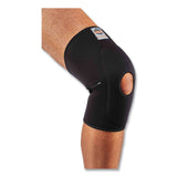ergodyne® ProFlex 615 Open Patella Anterior Pad Knee Sleeve, Medium, Black, Ships in 1-3 Business Days (EGO16533) Each