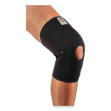 ergodyne® ProFlex 615 Open Patella Anterior Pad Knee Sleeve, Large, Black, Ships in 1-3 Business Days (EGO16534) Each