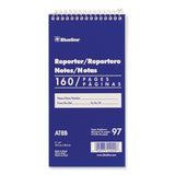 Blueline® Reporters Note Pad, Medium/College Rule, Blue Cover, 80 White 4 x 8 Sheets (REDAT8B) Each