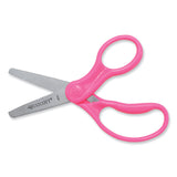 Westcott® For Kids Scissors, Blunt Tip, 5" Long, 1.75" Cut Length, Assorted Straight Handles, 12/Pack (ACM13140) Pack of 12