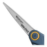 Westcott® Titanium Bonded Scissors, 5" Long, Gray/Orange Straight Handle (WTC14881) Each