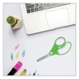 Westcott® Soft Handle Kids Scissors, Rounded Tip, 5" Long, 1.75" Cut Length, Assorted Straight Handles, 12/Pack (ACM15971) Pack of 12