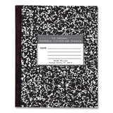Roaring Spring® Marble Cover Composition Book, Wide/Legal Rule, Black Marble Cover, (48) 8.5 x 7 Sheets (ROA77333)