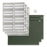 Smead™ 100% Recycled Hanging File Folders with ProTab Kit, Letter Size, 1/3-Cut, Standard Green (SMD64195) 1 KT
