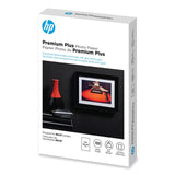 HP Premium Plus Photo Paper, 11.5 mil, 4 x 6, Soft-Gloss White, 100/Pack (HEWCR666A) Each