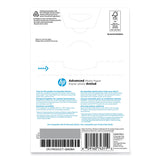 HP Advanced Photo Paper, 10.5 mil, 4 x 6, Glossy White, 100/Pack (HEWQ6638A) Each