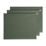 Smead™ 100% Recycled Hanging File Folders with ProTab Kit, Letter Size, 1/3-Cut, Standard Green (SMD64195) 1 KT