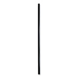 Boardwalk® Wrapped Jumbo Straws, 7.75", Polypropylene, Black, 250/Pack, 50 Packs/Carton (BWKJSTW775B) Case of 12500