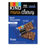 KIND Minis Chewy, Dark Chocolate, 0.81 oz,10/Pack (KND27896) Pack of 10